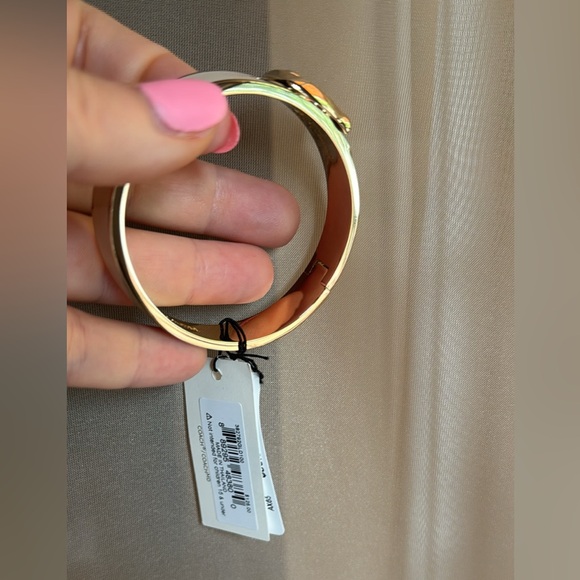 Coach Gold-Tone Hinged Bangle Bracelet – New with Tag - Picture 6 of 9